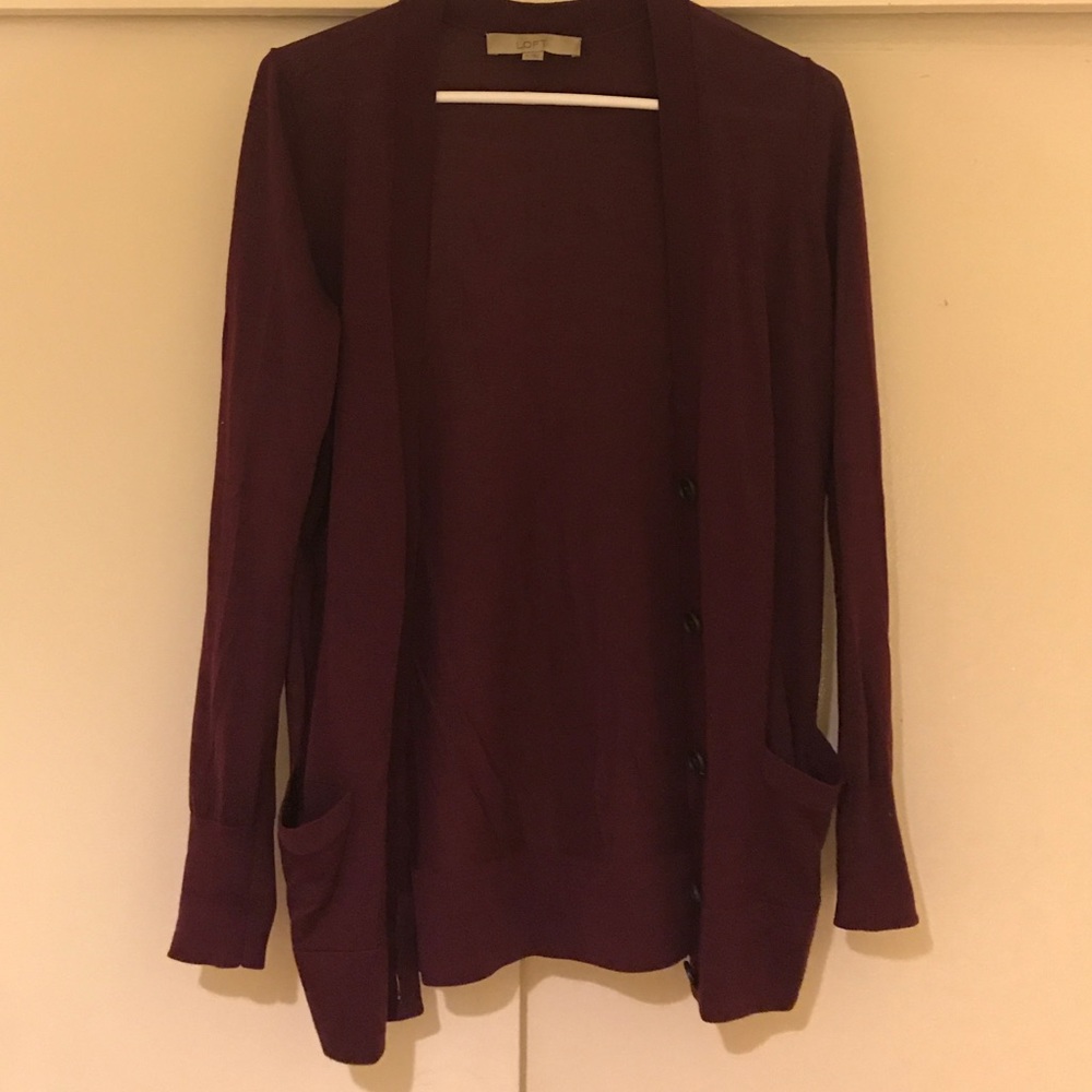 Plum/Burgundy Cardigan